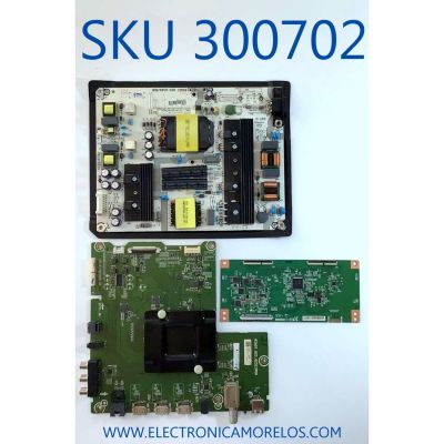 KIT DE TARJETAS PARA TV SHARP / MAIN 240178 / RSAG7.820.8252/ROH / FUENTE 242444 / RSAG7.820.8349/ROH / T-CON MACDJ4E11 / E253117 / PANEL HD580S1U02-L1\S0\GM\CKD\ROH / MODELO LC-58Q7370U